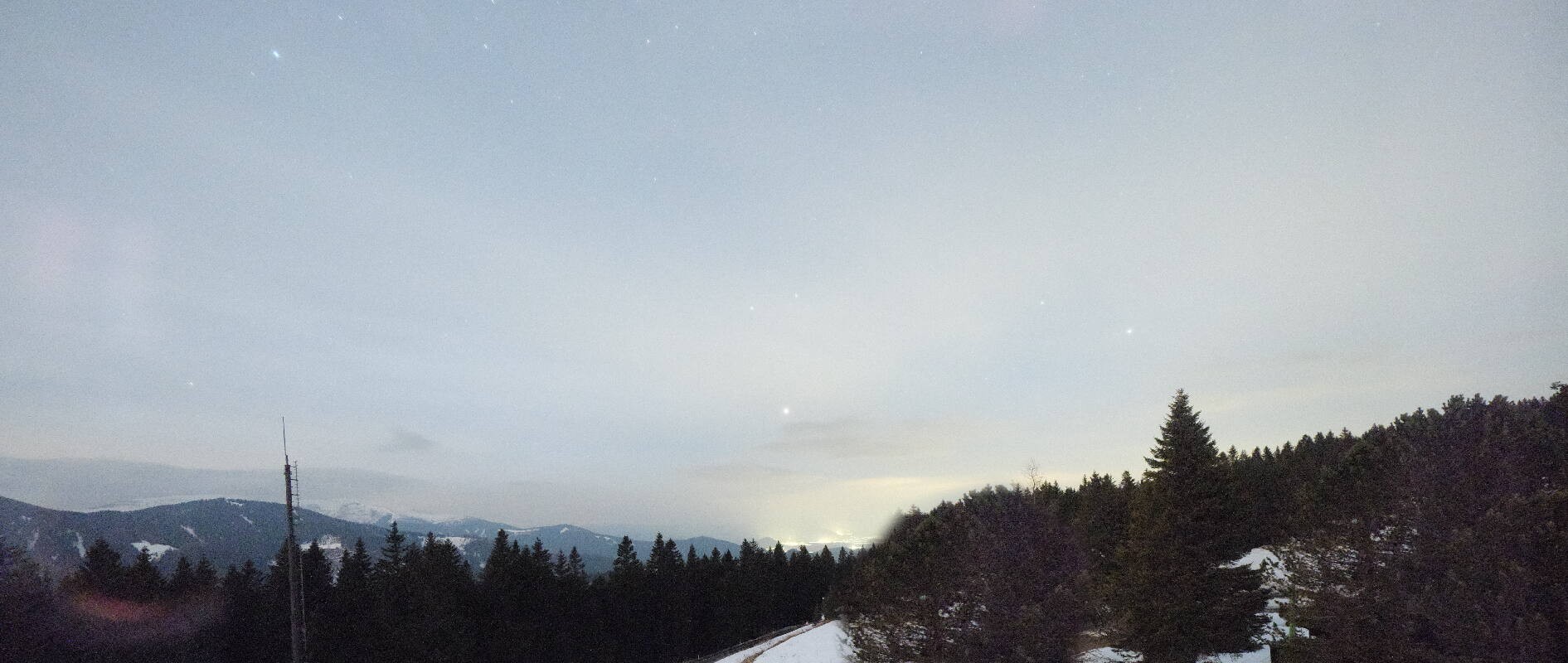 Archiv Foto Webcam Gaberlhaus - Westblick