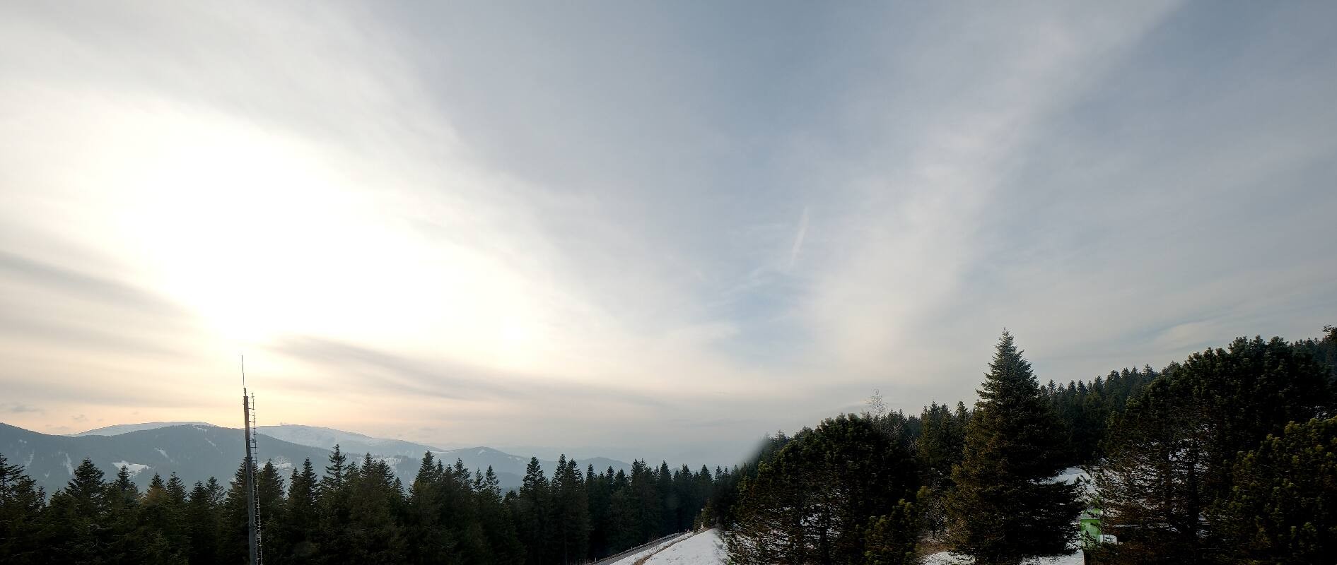 Archiv Foto Webcam Gaberlhaus - Westblick