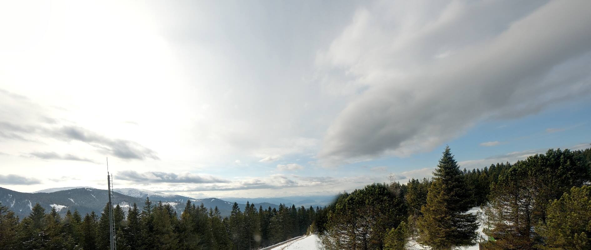 Archiv Foto Webcam Gaberlhaus - Westblick