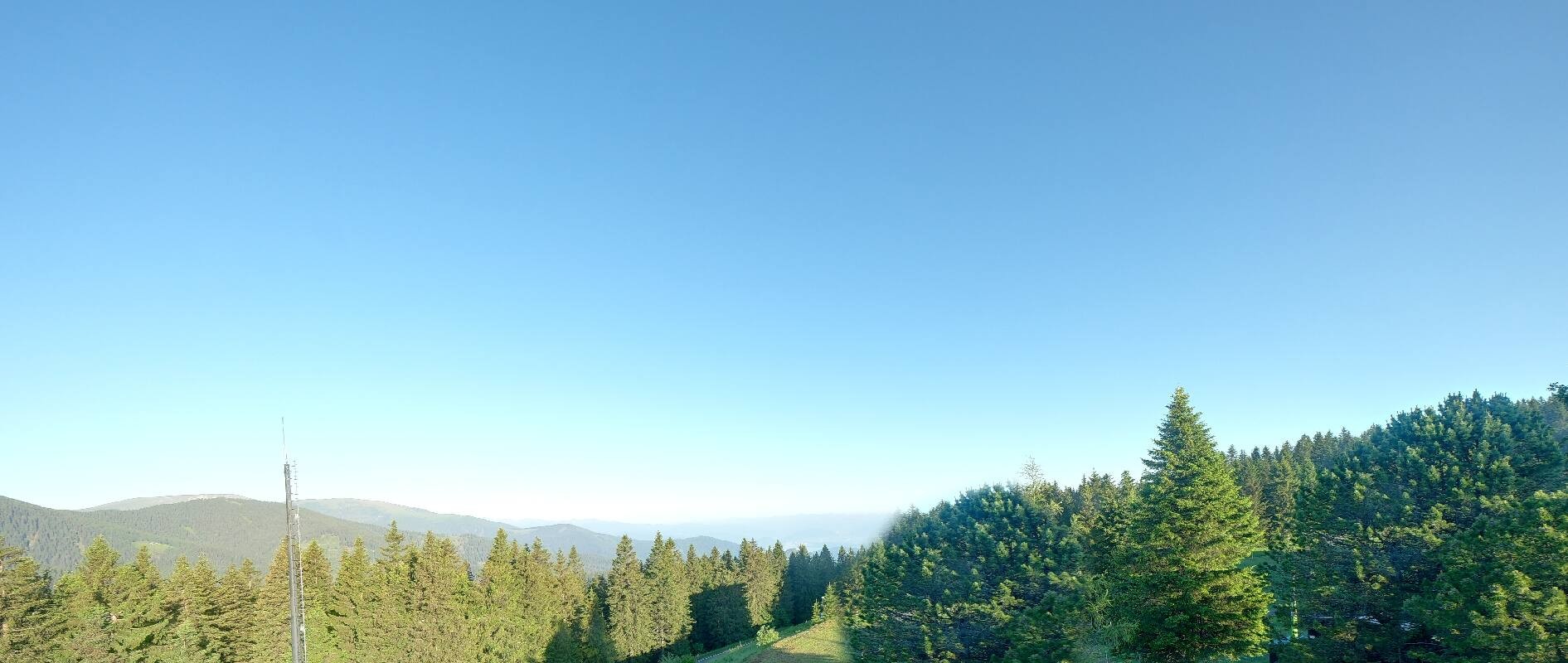 Archiv Foto Webcam Gaberlhaus - Westblick