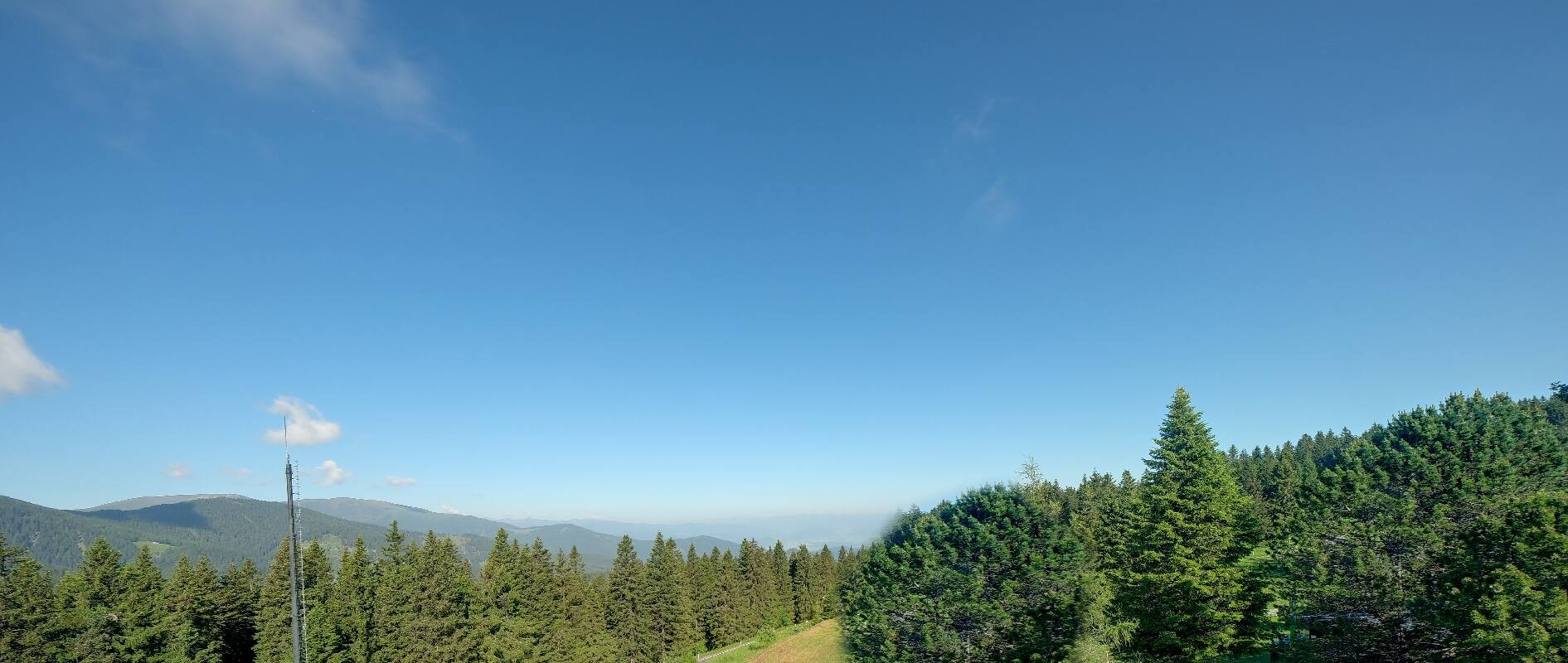 Archiv Foto Webcam Gaberlhaus - Westblick