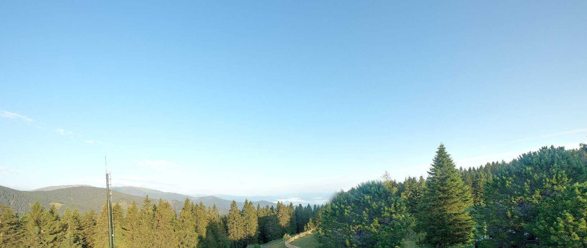 Archiv Foto Webcam Gaberlhaus - Westblick