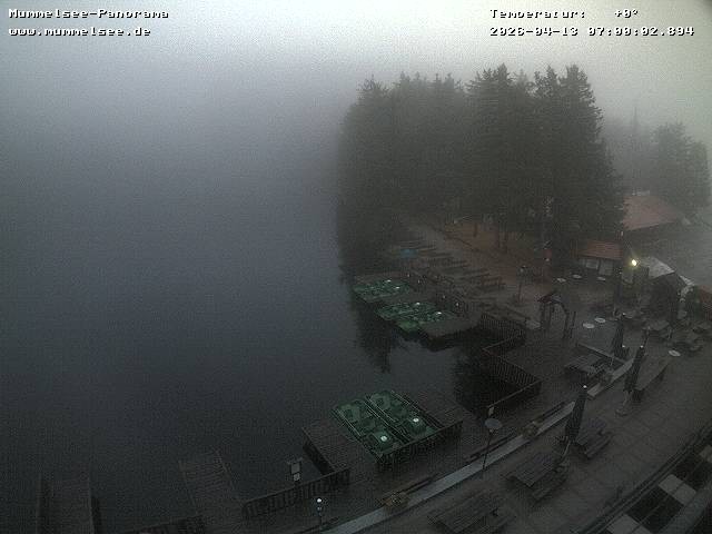 Archived image Webcam Panoramic view of Lake Mummelsee