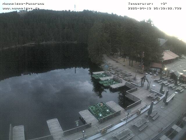 Archived image Webcam Panoramic view of Lake Mummelsee