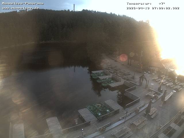 Archived image Webcam Panoramic view of Lake Mummelsee