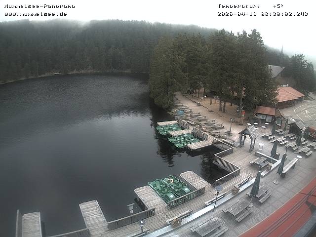 Archived image Webcam Panoramic view of Lake Mummelsee