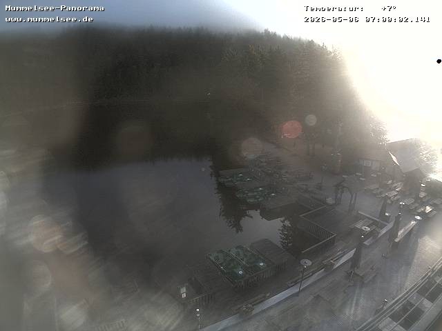 Archived image Webcam Panoramic view of Lake Mummelsee