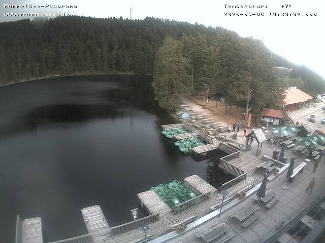 Archived image Webcam Panoramic view of Lake Mummelsee