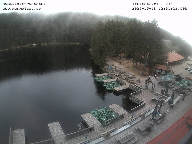 Archived image Webcam Panoramic view of Lake Mummelsee
