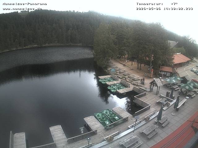 Archived image Webcam Panoramic view of Lake Mummelsee