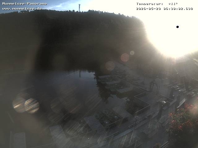 Archived image Webcam Panoramic view of Lake Mummelsee
