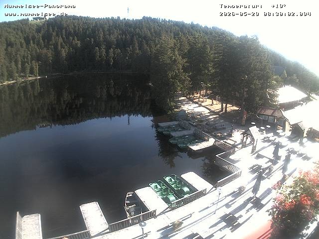 Archived image Webcam Panoramic view of Lake Mummelsee