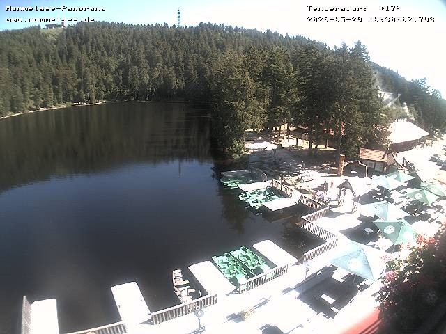 Archived image Webcam Panoramic view of Lake Mummelsee