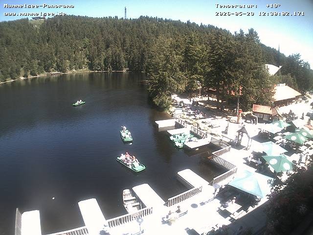 Archived image Webcam Panoramic view of Lake Mummelsee