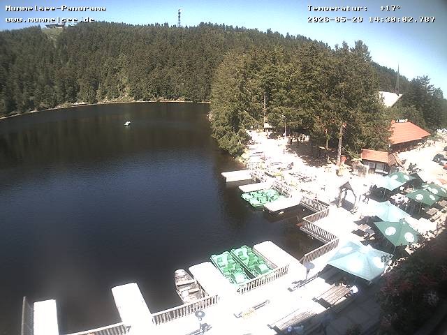 Archived image Webcam Panoramic view of Lake Mummelsee