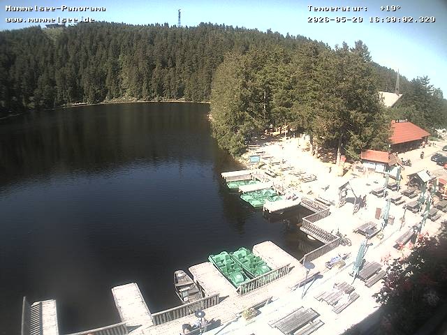 Archived image Webcam Panoramic view of Lake Mummelsee