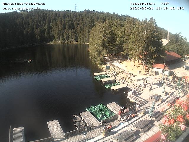 Archived image Webcam Panoramic view of Lake Mummelsee