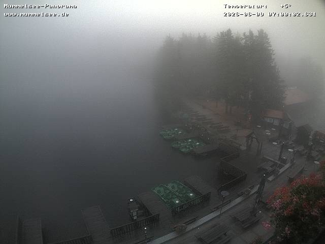 Archived image Webcam Panoramic view of Lake Mummelsee