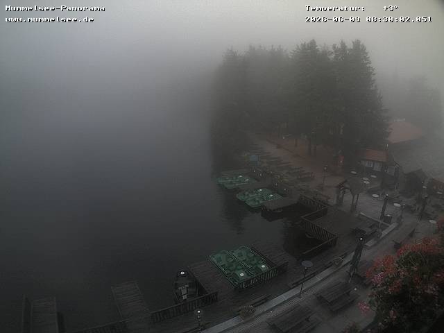 Archived image Webcam Panoramic view of Lake Mummelsee