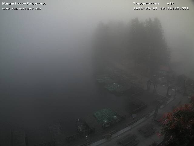 Archived image Webcam Panoramic view of Lake Mummelsee
