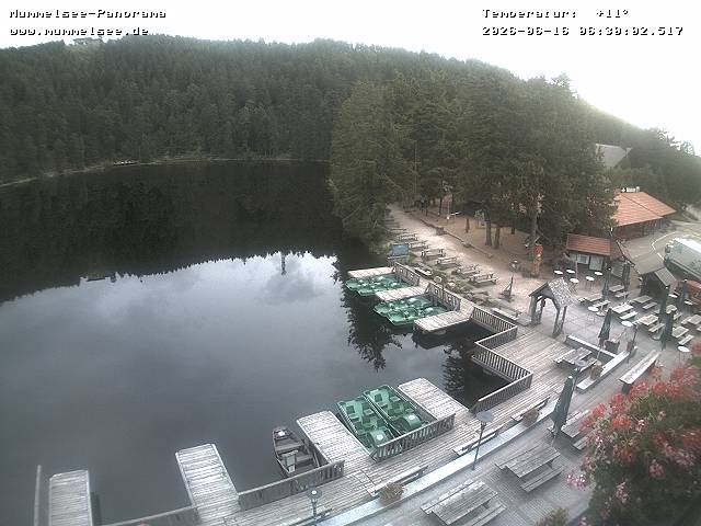 Archived image Webcam Panoramic view of Lake Mummelsee