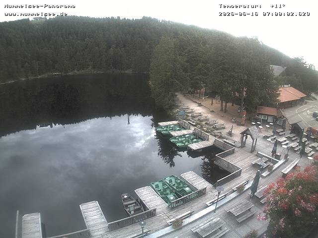 Archived image Webcam Panoramic view of Lake Mummelsee