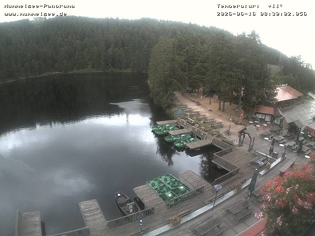 Archived image Webcam Panoramic view of Lake Mummelsee