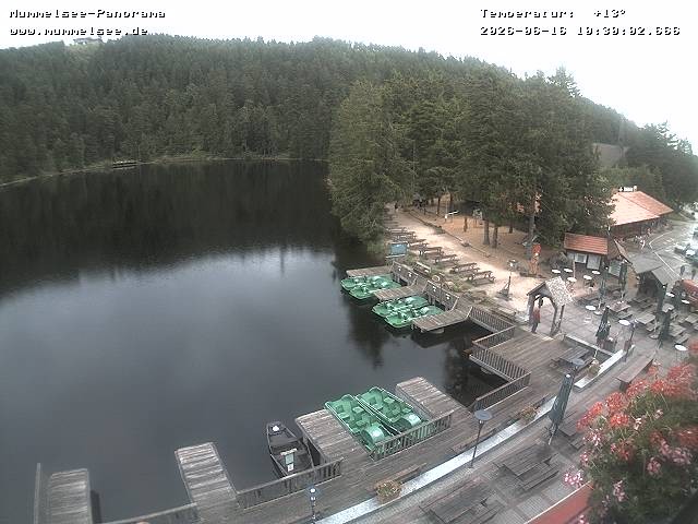 Archived image Webcam Panoramic view of Lake Mummelsee