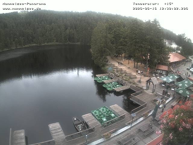 Archived image Webcam Panoramic view of Lake Mummelsee