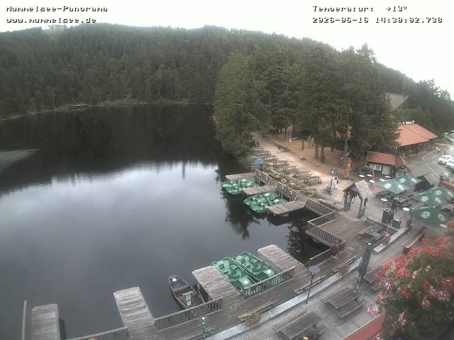 Archived image Webcam Panoramic view of Lake Mummelsee