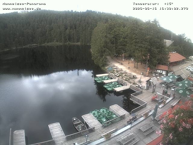 Archived image Webcam Panoramic view of Lake Mummelsee