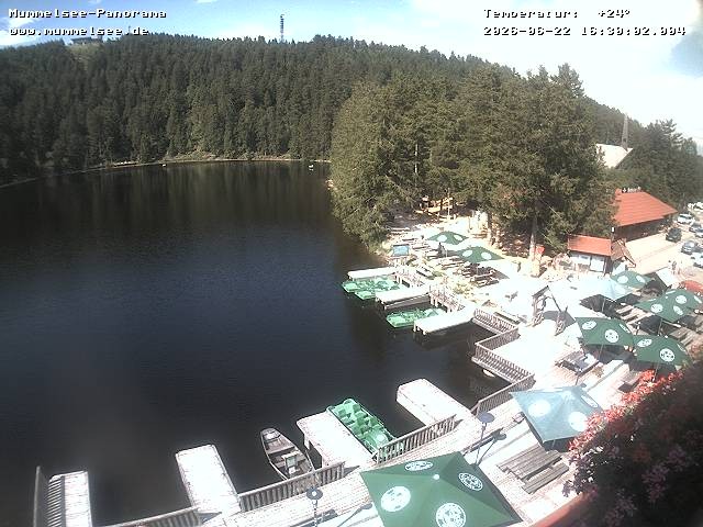 Archived image Webcam Panoramic view of Lake Mummelsee