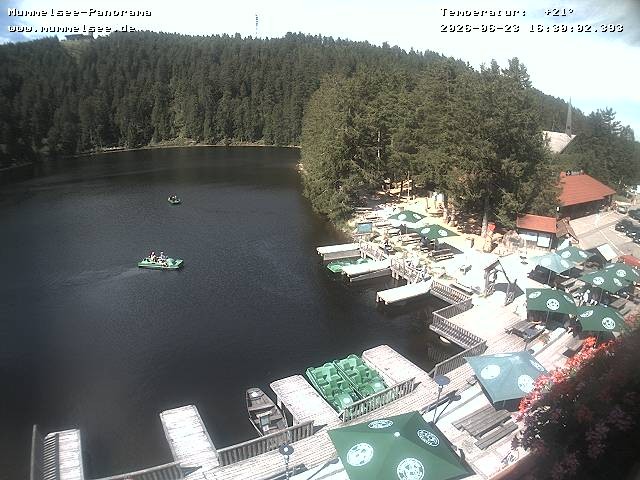 Archived image Webcam Panoramic view of Lake Mummelsee