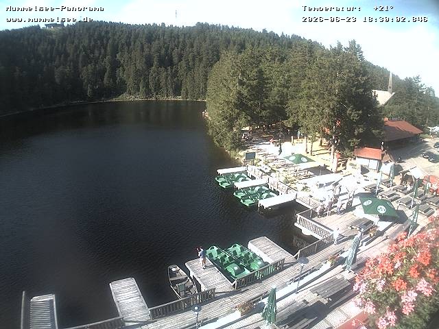 Archived image Webcam Panoramic view of Lake Mummelsee