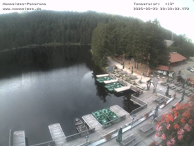 Archived image Webcam Panoramic view of Lake Mummelsee