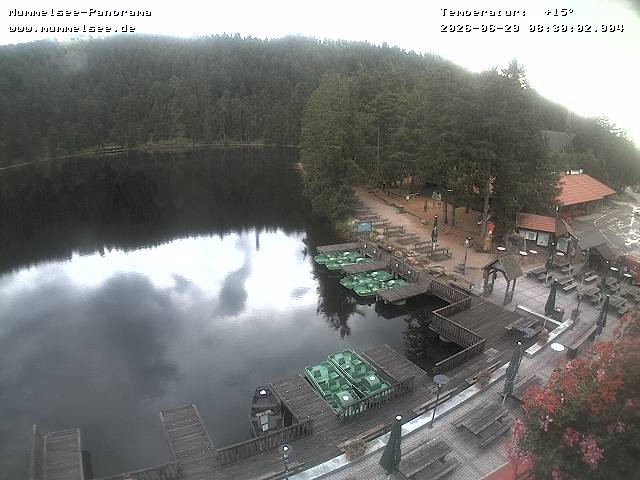 Archived image Webcam Panoramic view of Lake Mummelsee
