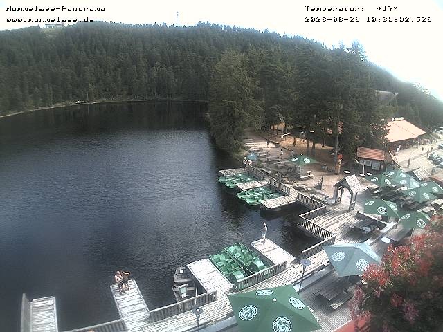 Archived image Webcam Panoramic view of Lake Mummelsee