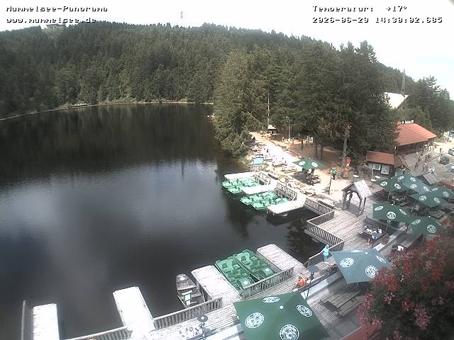 Archived image Webcam Panoramic view of Lake Mummelsee
