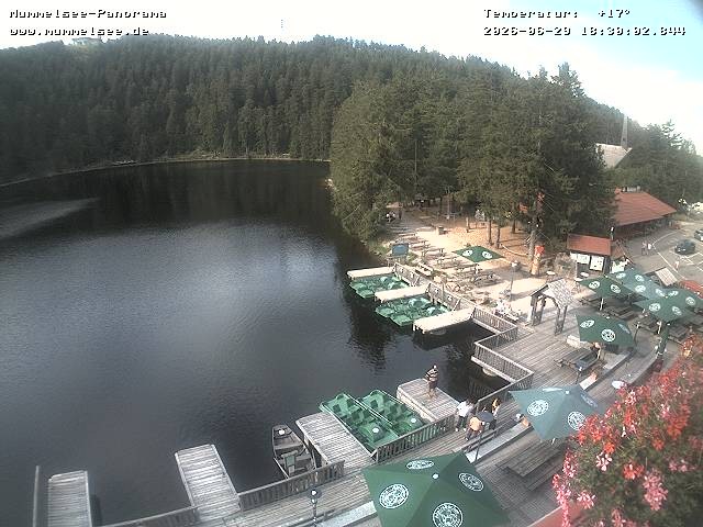 Archived image Webcam Panoramic view of Lake Mummelsee