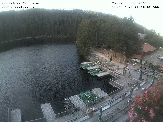 Archived image Webcam Panoramic view of Lake Mummelsee