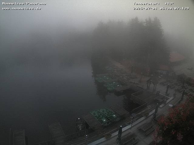 Archived image Webcam Panoramic view of Lake Mummelsee