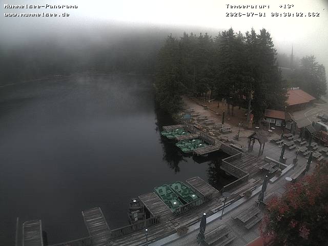 Archived image Webcam Panoramic view of Lake Mummelsee