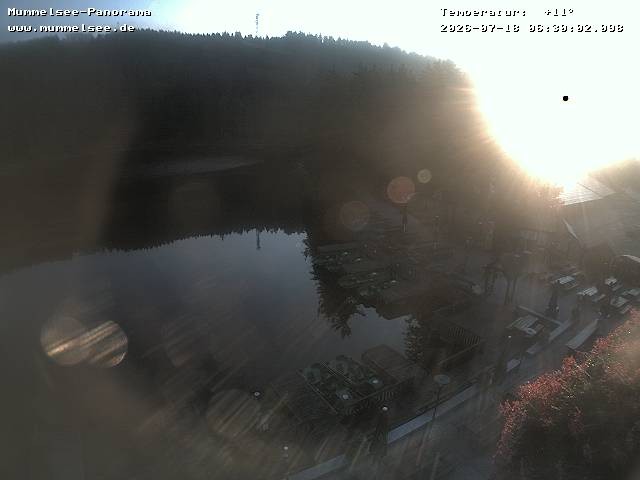 Archived image Webcam Panoramic view of Lake Mummelsee