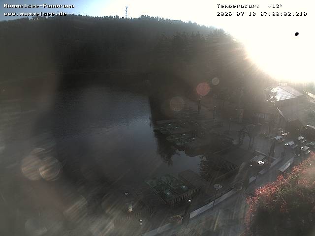 Archived image Webcam Panoramic view of Lake Mummelsee