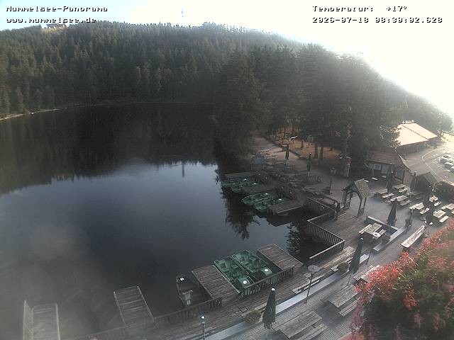 Archived image Webcam Panoramic view of Lake Mummelsee
