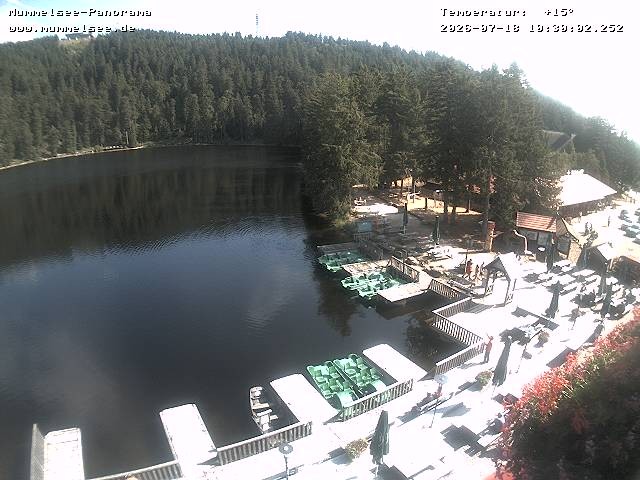Archived image Webcam Panoramic view of Lake Mummelsee