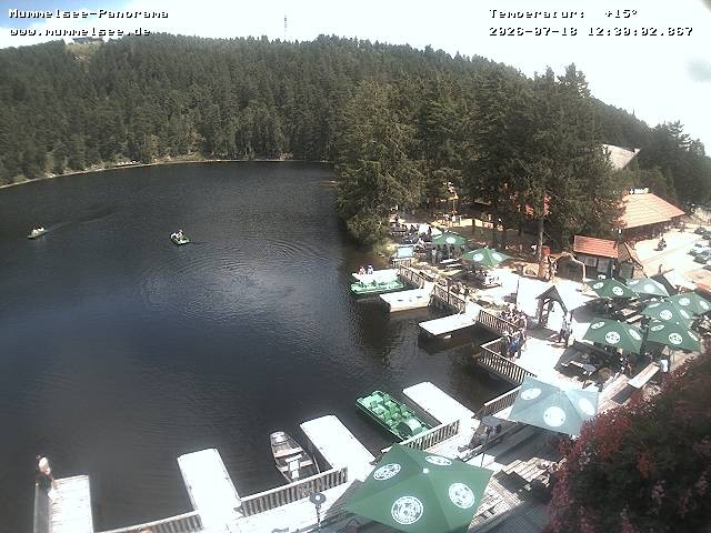 Archived image Webcam Panoramic view of Lake Mummelsee