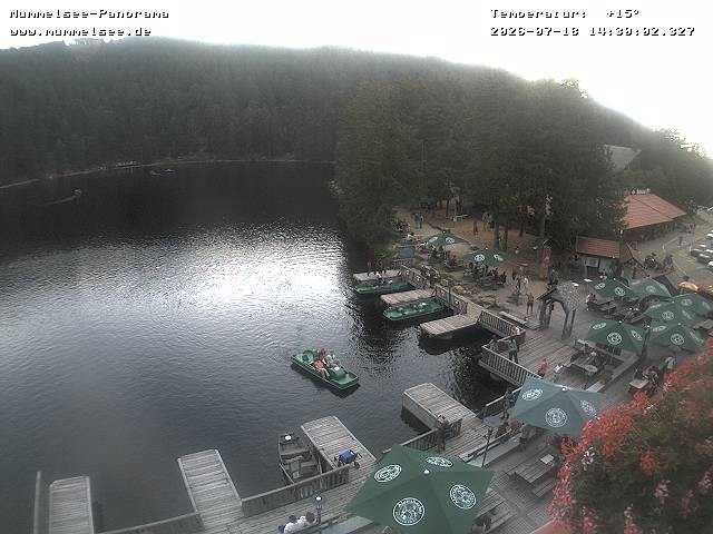 Archived image Webcam Panoramic view of Lake Mummelsee
