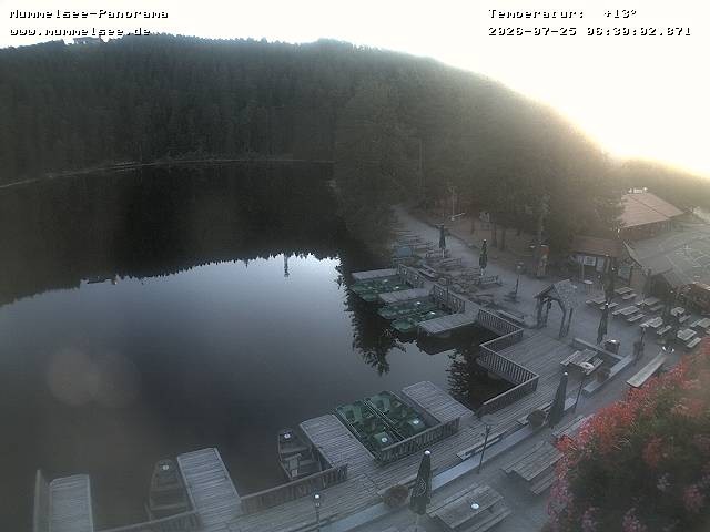 Archived image Webcam Panoramic view of Lake Mummelsee