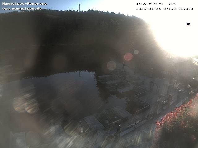 Archived image Webcam Panoramic view of Lake Mummelsee
